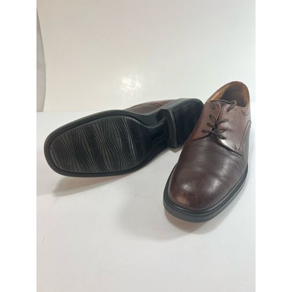 Bostonian Mens Derby Oxford Dress Shoes Brown Two Tone Leather Lace Up 11 main image 5